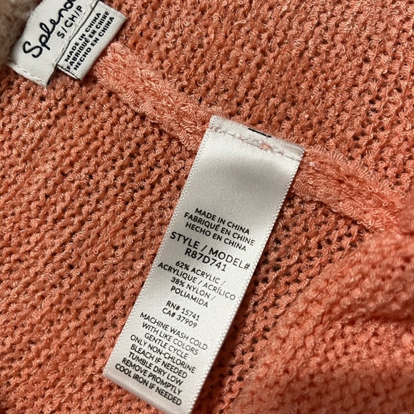 NWT SPLENDID peach lounge short set size small - Picture 4 of 7